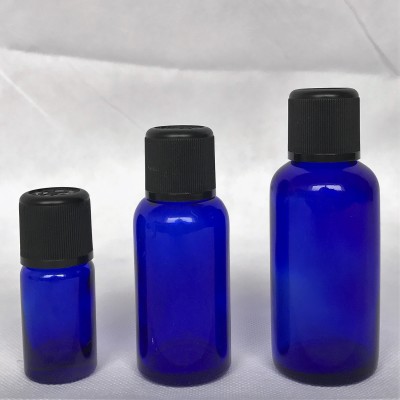 Blue bottles with cap